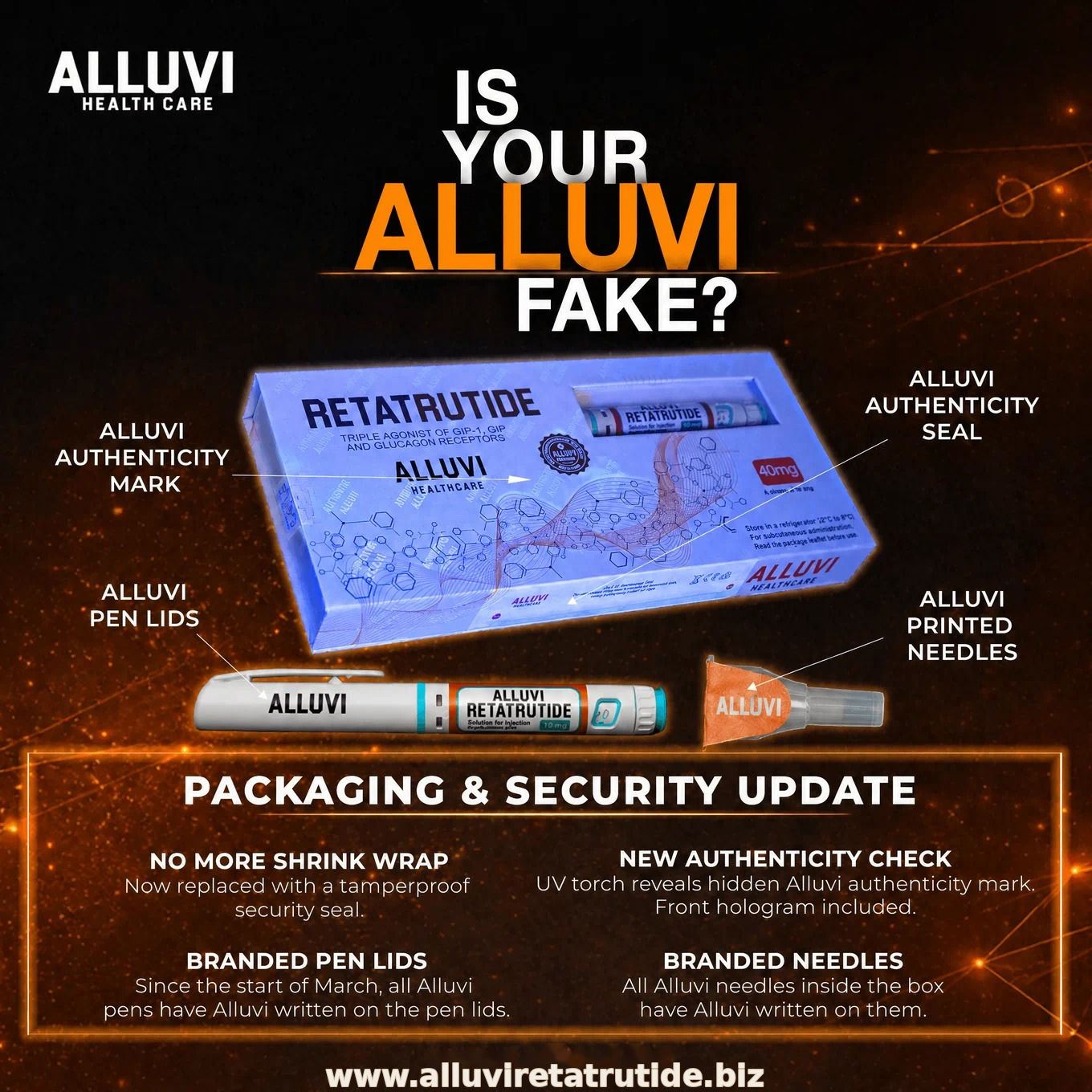 Alluvi authenticity and packaging security update